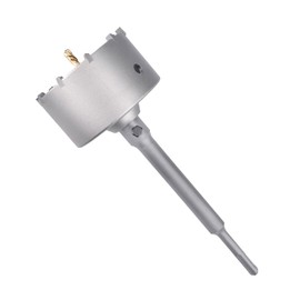 80mm / 3-1/8 inch Concrete Hole Saw + 220mm SDS Plus Rod, Cement Brick Wall Saw for Concrete, Cement, Brick and Stone