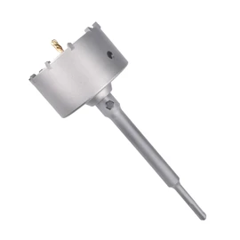 80mm / 3-1/8 inch Concrete Hole Saw + 220mm SDS Plus Rod, Cement Brick Wall Saw for Concrete, Cement, Brick and Stone