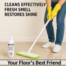 SPEORARY Mop Soap for Floor Cleaning, 17 Oz (500 mL) Highly Scented Mop Soap, Brazilian Waves Multi-Purpose Bathroom & Kitchen Cleaner Liquid