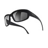 REKS Satin Touch Black Wrap Around with Silver Mirror lens