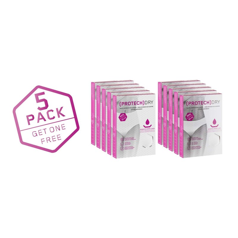 PROTECHDRY Women Washable Cotton Pants for Urinary Incontinence with Front