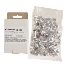 Schrader 20495 TPMS Metal Sealing Valve Cap - Pack of 100