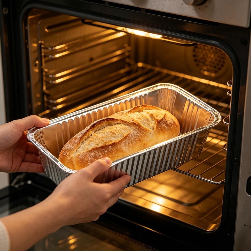 JIUMO Aluminum Foil Loaf Pan (50 Pcack), 8.5"x4.5" Bread Baking