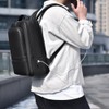 CHAO RAN Leather Laptop Backpack for Men Fit 15.6 Inch