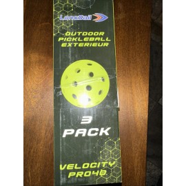 P40 Outdoor Pickleballs Non-Friable & Non-Deformable 2024 3 pack, Neon Green 