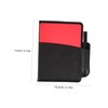KOMBIUDA 4sets Complete Soccer Referee Kit Red and Card Holder