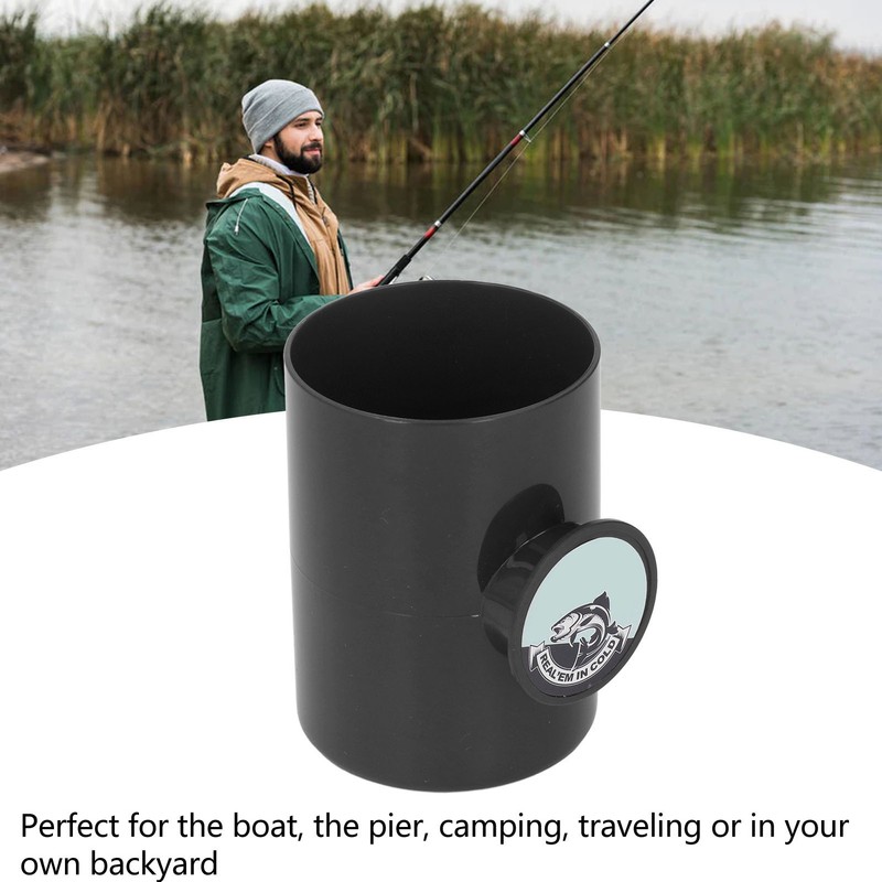 Plastic Fishing Can Cooler with Hand Line Reel Attached Hard
