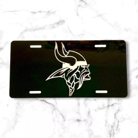 Unbranded Minnesota Vikings. Aluminum Laser Engraved Front License Plate!!