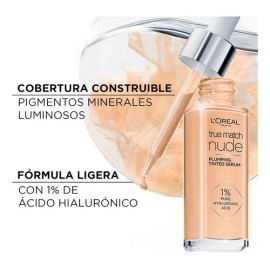Sérum L'oreal Paris True Match Nude Con Color 30 Ml Tono 0.5-2 Very Light