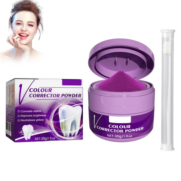 Rostblant Zahnaufhellungspulver,Lieferung mit Zahnbürste,Zahnreparatur Mineralpuder, Zahnpulver, Zahnweiss Pulver Natürlich Zahnreparatur