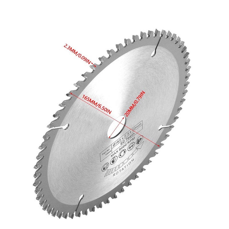 QANYEGN 165 mm TCT Circular Saws, Standard Circular Saw Blade,
