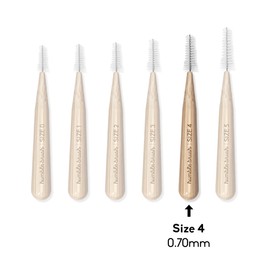 The Humble Co. - Interdental Brushes - Yellow Size 4 - 0.7 mm (6 Pack)