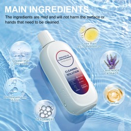 Floor Cleaner 1000ml Lavender Scent Compatible with Tineco Cleaning Solution, Residue & Streak Free, Suitable for All Robot Vacuum Cleaners and Wireless Wet Dry Dual-Use Vacuum Cleaners (Lavender)