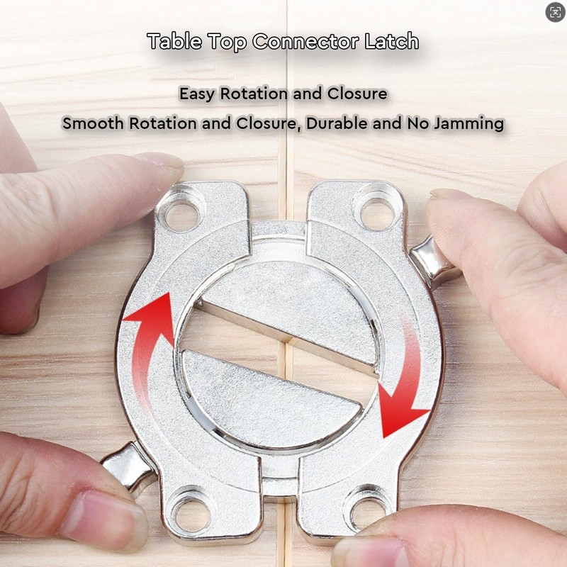 Zinc Alloy Table Buckle Connectors Heavy Duty Table Top Connector