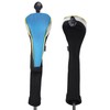 Andux 4Pcs/Set Long Neck Gold Golf Hybrids Club Head Covers