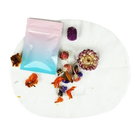 QQ Studio 7 x 10 cm Cosmetic Sample Bags, Foil Pouches, Heat Seal Baggies, Water Resistant Packaging Bags for Lip Gloss and Scrubs (Resealable Bags, Gradient Pink)