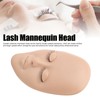 Lash Mannequin Head Reusable Soft Rubber 3D Effects Replaced Eyelids