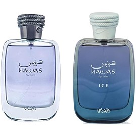 Hawas Ice For Him & Hawas for Men Eau de Parfum Combo Set | Long-Lasting Fragrance for Men | Gift for Him | 100ml