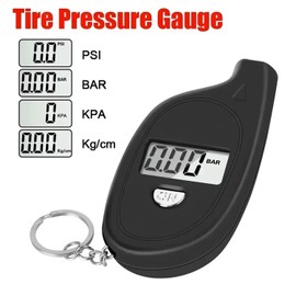 AYMBH Digital Tire Pressure Gauge with LCD Display – 5-150 PSI Keychain Air Pressure Tester for Car, Truck, Bicycle, Motorcycle – Auto Shut-Off & 4 Units Measurement Tool