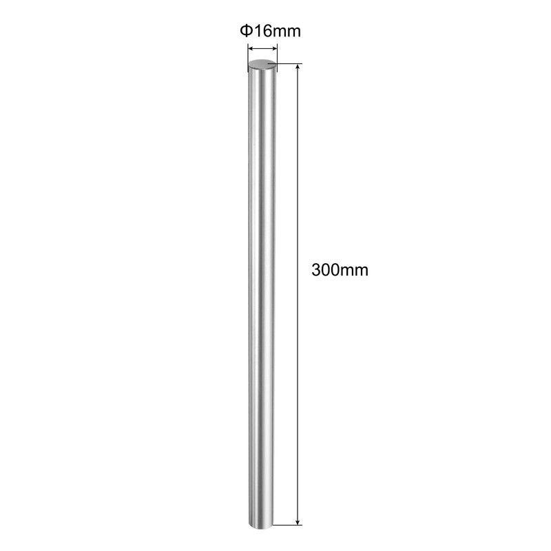 sourcing map Linear Motion Rod Shaft Guide 16mm x 300mm