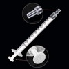 100pcs 1ml Plastic Syringes with caps for Scientific Labs Experiment