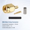 XRDS - Conectores de crimpado SMA RF SMA 10 unidades,