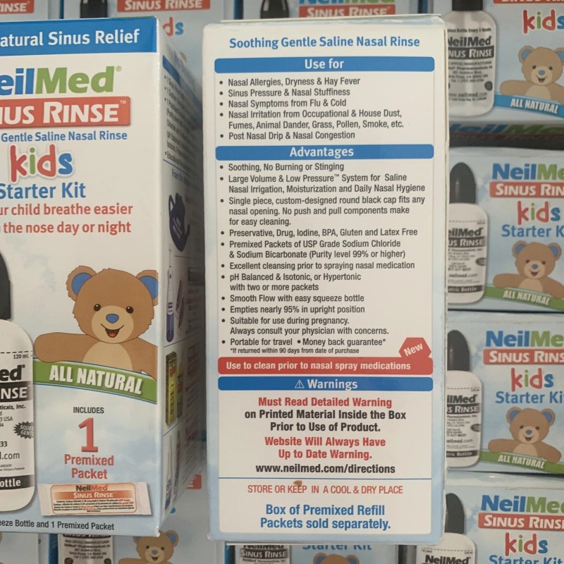 Neilmed Sinus Rinse For Kids (5) Five Squeeze Bottles 4