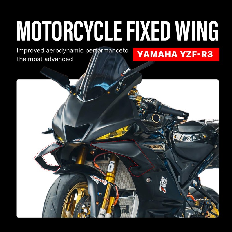 Fairing for Yamaha R3 - Spoiler Wing for Yamaha R3