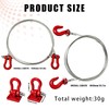 RC Trailer Chain Tow Rope & Buckle Winch Shackles for