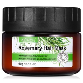 Organics Rosemary Strengthening Hair Masque, Rosemary Biotin Strengthening Hair Mask, Promotes Hair Growth & Scalp Health, Deep Hydrating & Healing Damaged Hair, Repair for Dry Damaged & Frizzy Hair