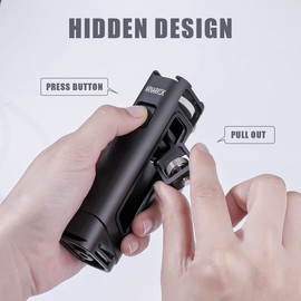 Arnarkok Mini Side Handle Handgrip with 1/4"-20 Screw Mount for Metal Phone Tripod Mount