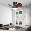 ocioc Quiet Ceiling Fan with LED Light 22 inch Large