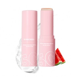 DAGEDA Watermelon Sunstick, Sunscreen Stick SPF 50, Transparent Lightweight Texture, Sweat and Water Resistant Roll On Sunscreen for Face and Body