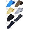 0-STYLE.cravat Necktie Set, 23 Colors, Choose from Jacquard Solid Necktie,