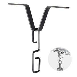 JWH Rain Chain Hooks for Gutter Downspout Outlets V-Mount Rain Chain Gutter Clips Rain Chain Anchors
