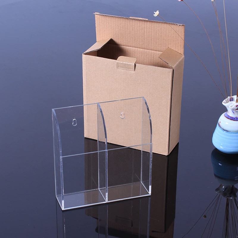 Nikou Transparent Acrylic Remote Control Storage Box Wall Hanging Makeup