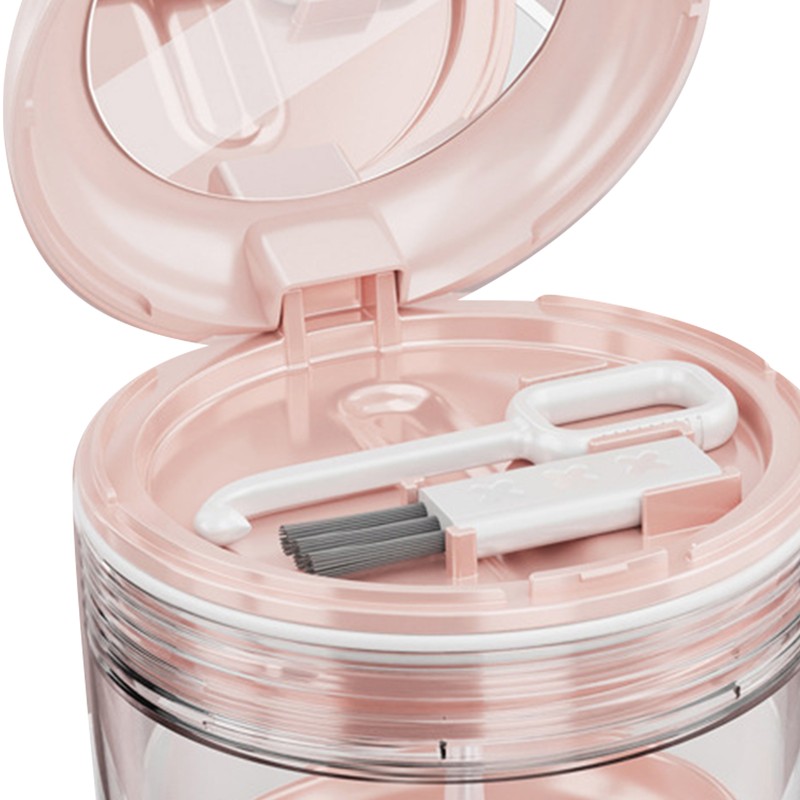 Mouth Guard Case Storage Box Good Sealing with Brush Mirror