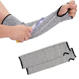 Arm Protection Sleeves,Cut Resistant Protective Arm Sleeve with Thumb hole Wrist Guard Glove Bite Arm Guards for Clambing Hunting Garden Kitchen Yark Work
