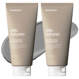 Medi Remedy Jeju Songi Pore Deep Clean Cleansing Foam, 2 pieces, 300ml / 메디레머디 제주송이 모공 딥클린 클렌징폼, 2개, 300ml