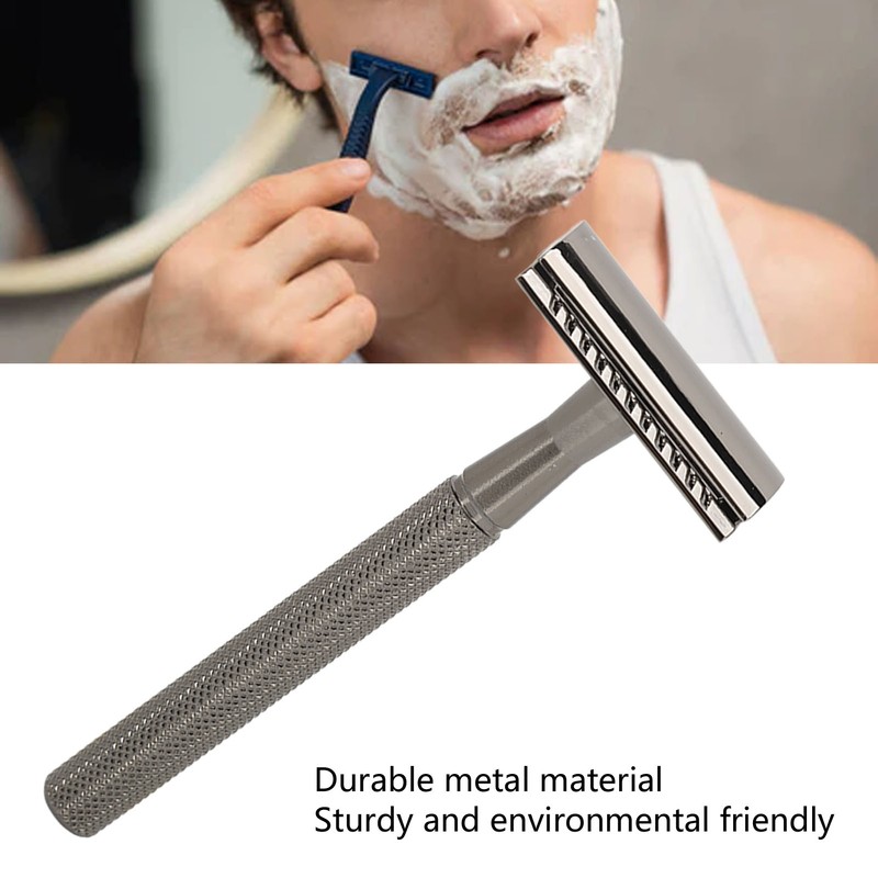 Manual Pocket Beard Trimmer Metal Vintage Double Sided Manual Facial