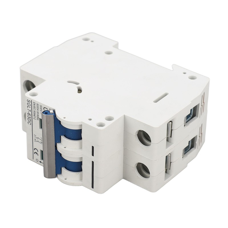 DC500V 2P Miniature DC Circuit Breaker Short Circuit Overload Protection
