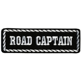 Hot Leathers Road Captain Patch (4" Width x 1" Height)