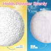 2pcs Powder Puffs, 6'' Powder Puff for Body and 5''