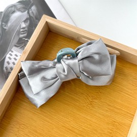 MISS FANCY Ribbon Hair Clip, Large Bow, Princess Hairpin, Hair Arrangement, Hair Ornament, Women's Fashion, Hair Clip, Korean Style, Simple, Elegant, Hair Claw, Hair Accessory, Kids, Adult, Work,