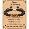 TEVOP 17th Birthday Gifts for Boys, Tiger Eye Stone Bracelet