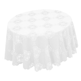 GRIRIW Vintage Lace Tablecloth Round Rustic Table Runner for Wedding Decorations