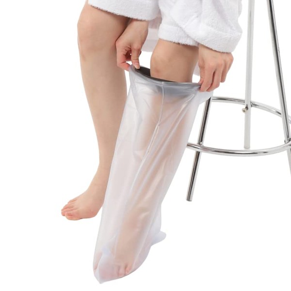 Cadi ギブスカバー 足用 防水シャワーカバー 子供用 ソフトタイプ 足を怪我してもシャワーOK 包帯やギプスのままシャワー (Mサイズ)