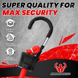 ARMORLOGISTICS Bungee Cords with Hooks, Bungee Cords Heavy Duty Outdoor 30 pcs, 10", 18", 24", 32", 40" Bungee Cord with Metal Hook, Tarp Clips,Ball Bungees, Storage Jar