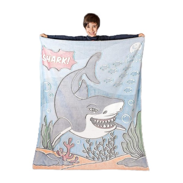 GLOWING SNUGGLES Premium Glow in The Dark Blanket, Cozy Soft