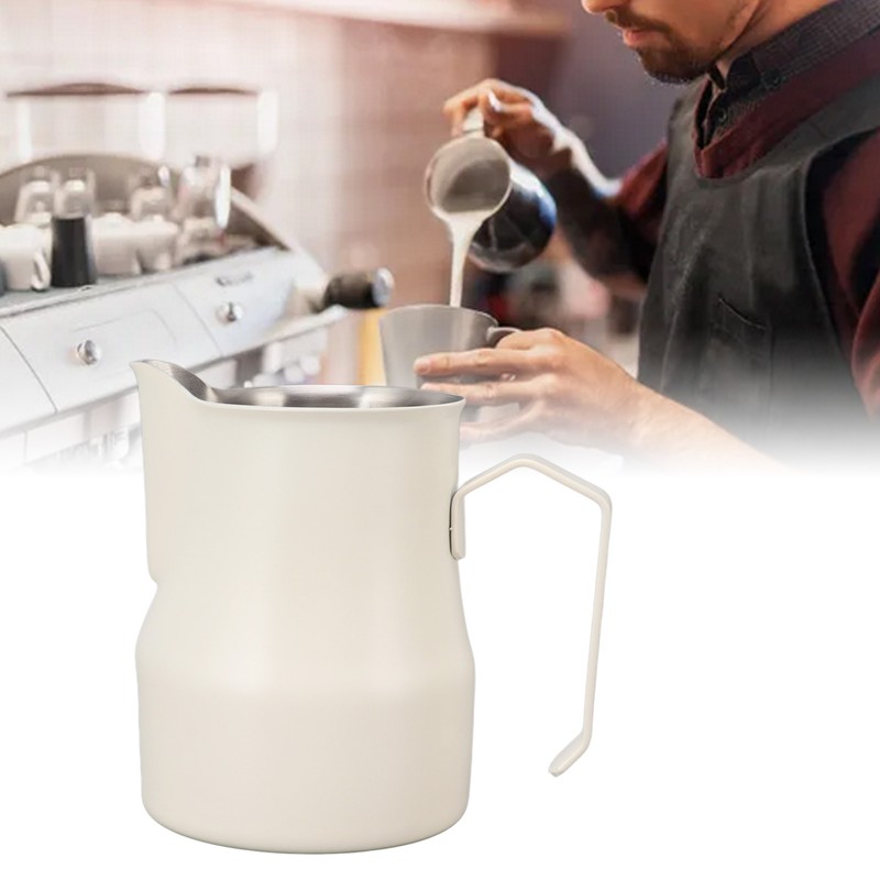 Milk Pitcher Cup 304 Stainless Steel Spout Mouth Scale Coffee